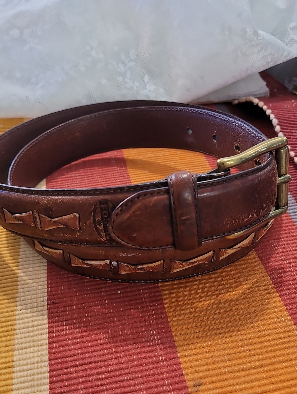 Fossil Mens Vintage Leather Belt